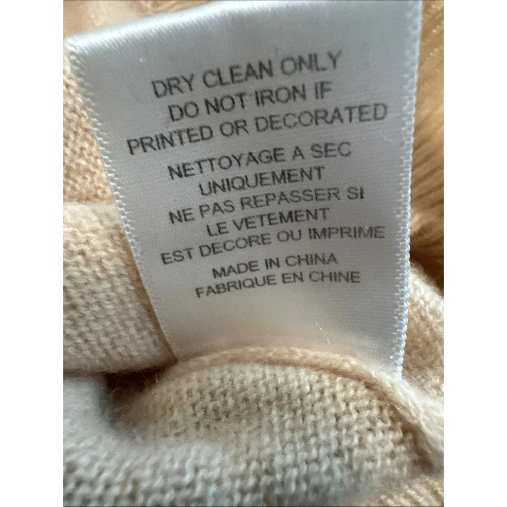 Equipment Femme Women Sweater Peach SzXS(TP)Cashmere Comfy Ribbed Raglan Neutral